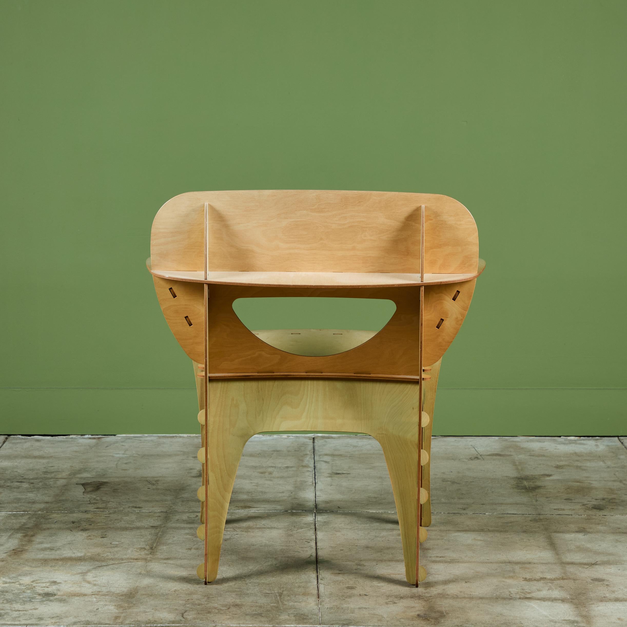 Plywood Puzzle Chair by David Kawecki 3