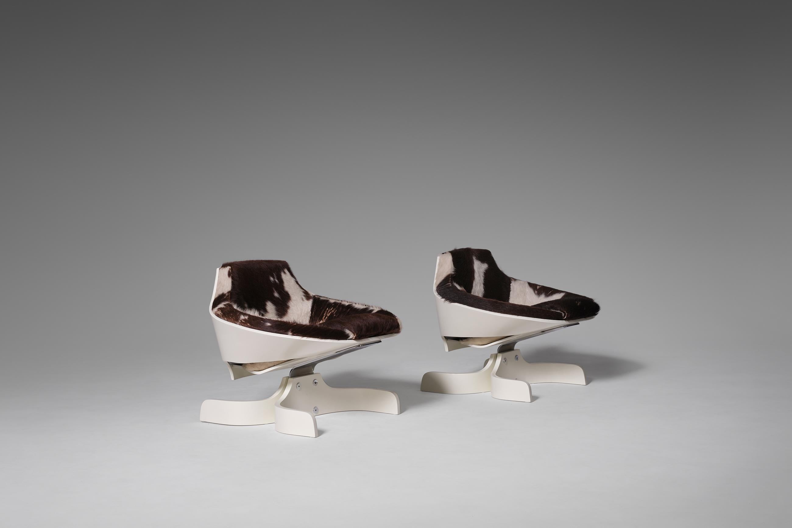 Plywood ‘Sella 1001’ Lounge Chairs by Joe Colombo, Italy, 1963 4