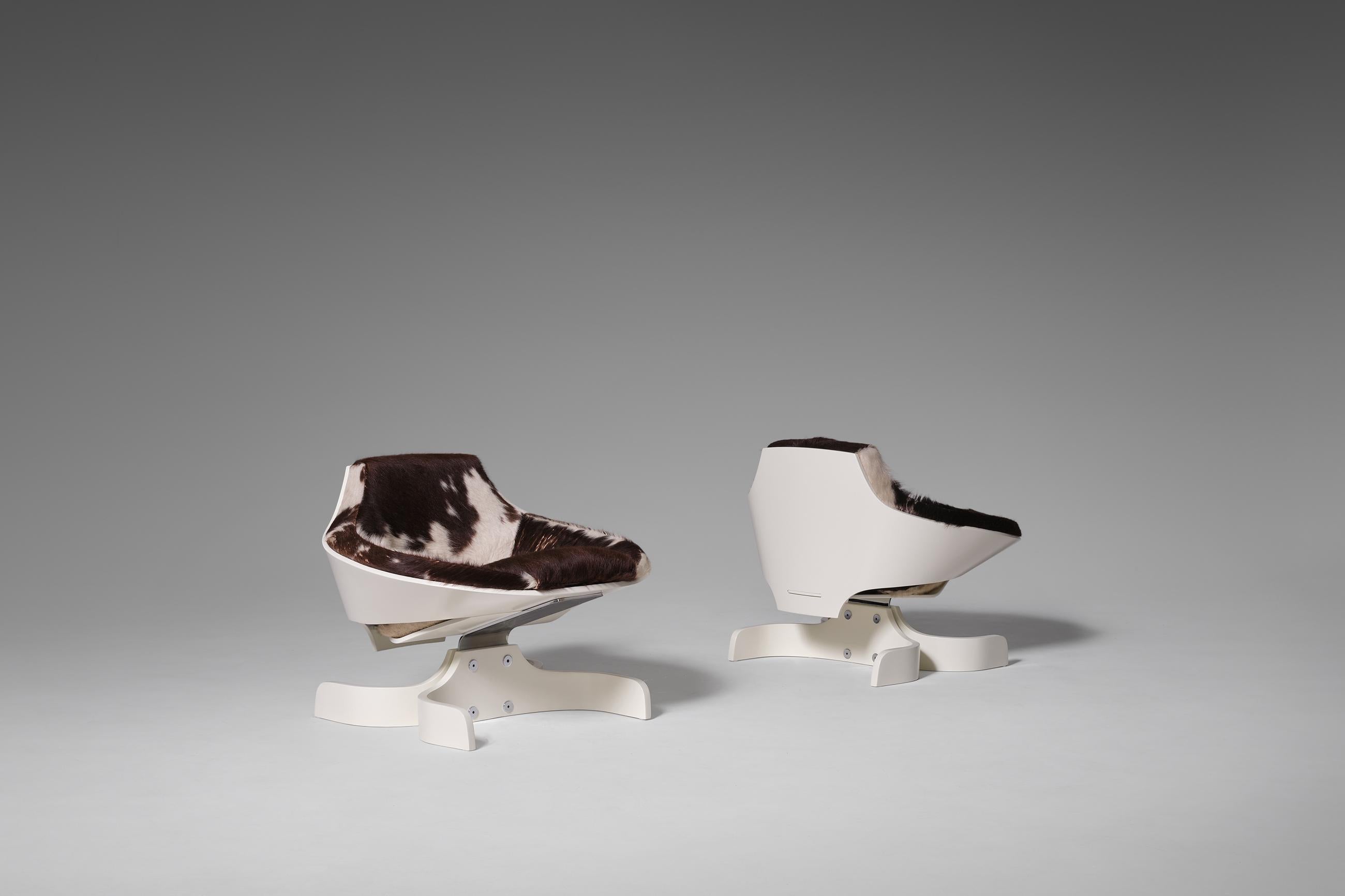 Plywood ‘Sella 1001’ Lounge Chairs by Joe Colombo, Italy, 1963 In Good Condition In Rotterdam, ZH