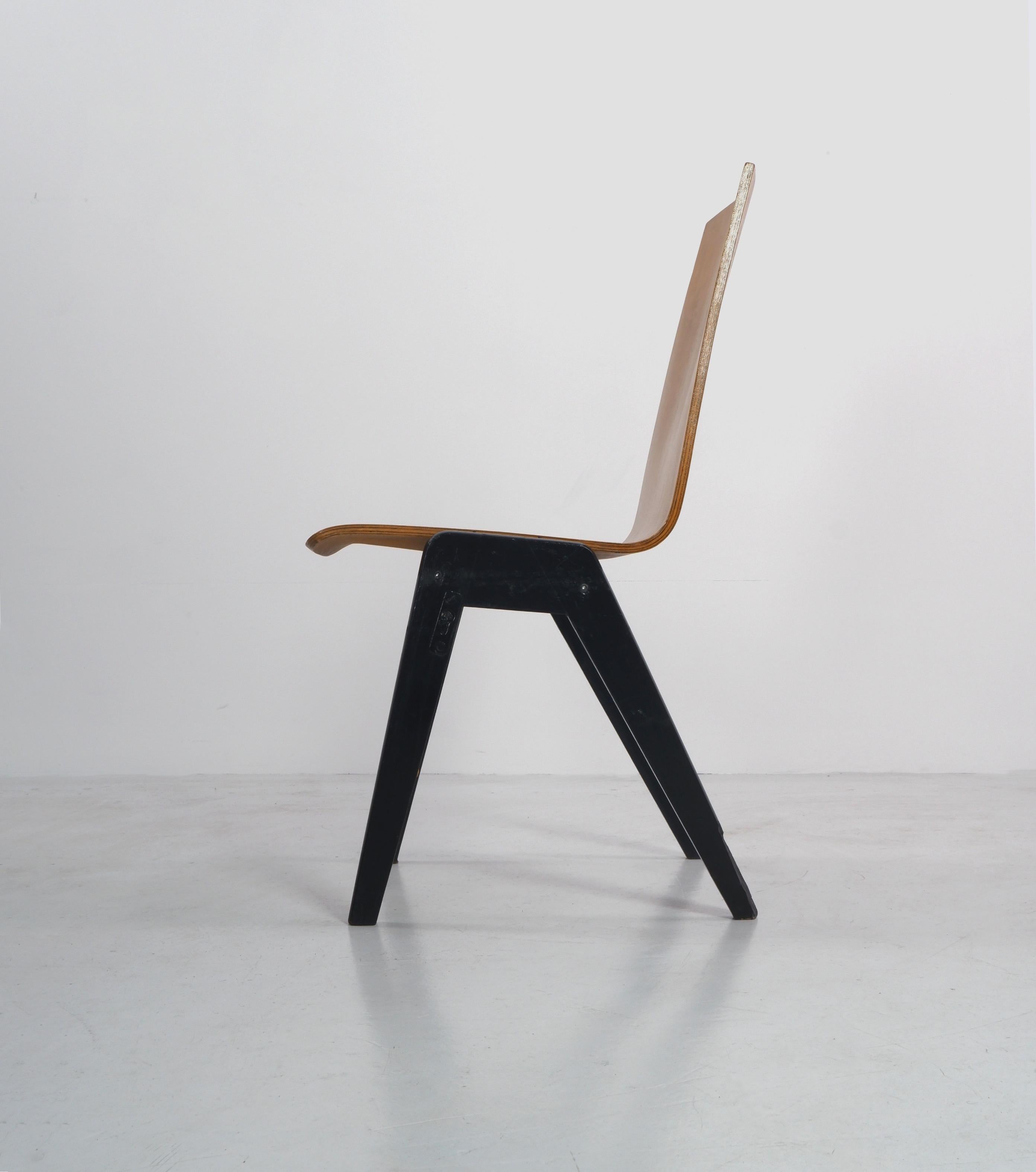 Austrian Plywood Stacking Chairs attrb. Roland Rainer, c.1950