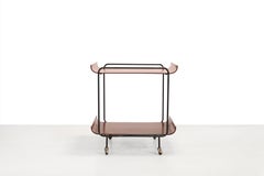 Plywood tea trolley by Franco Campo and Carlo Graffi for Stilcasa