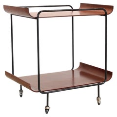 Plywood tea trolley by Franco Campo and Carlo Graffi for Stilcasa