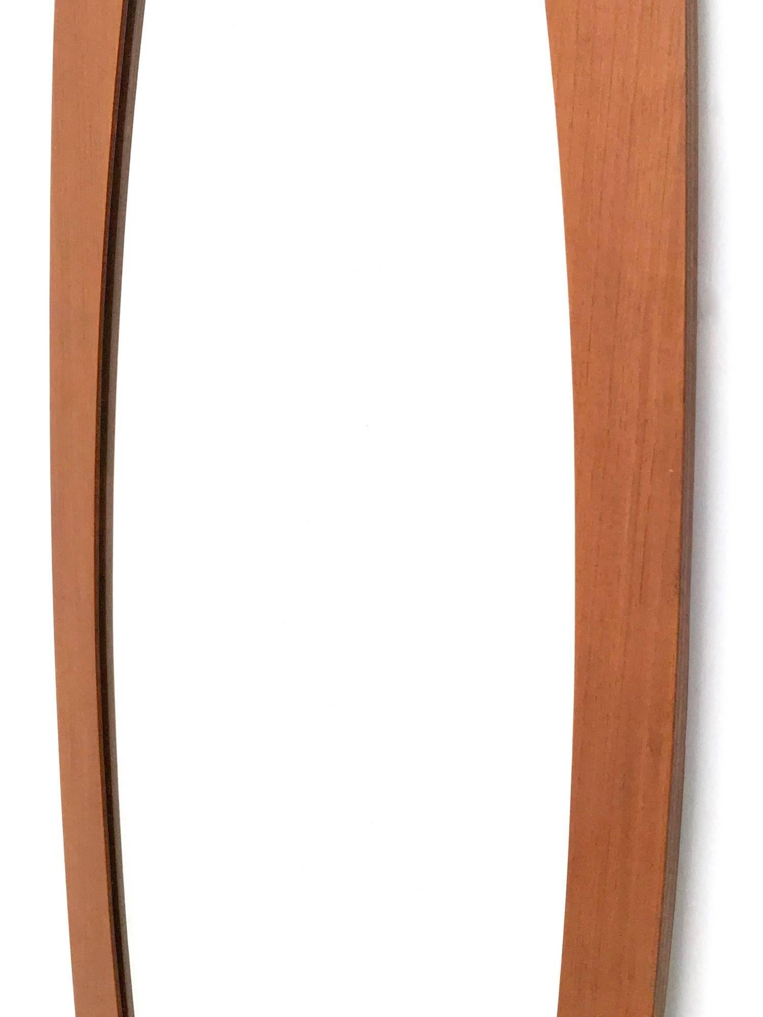 Mid-20th Century Plywood Wall Mirror by Franco Campo e Carlo Graffi, Italy, 1960s