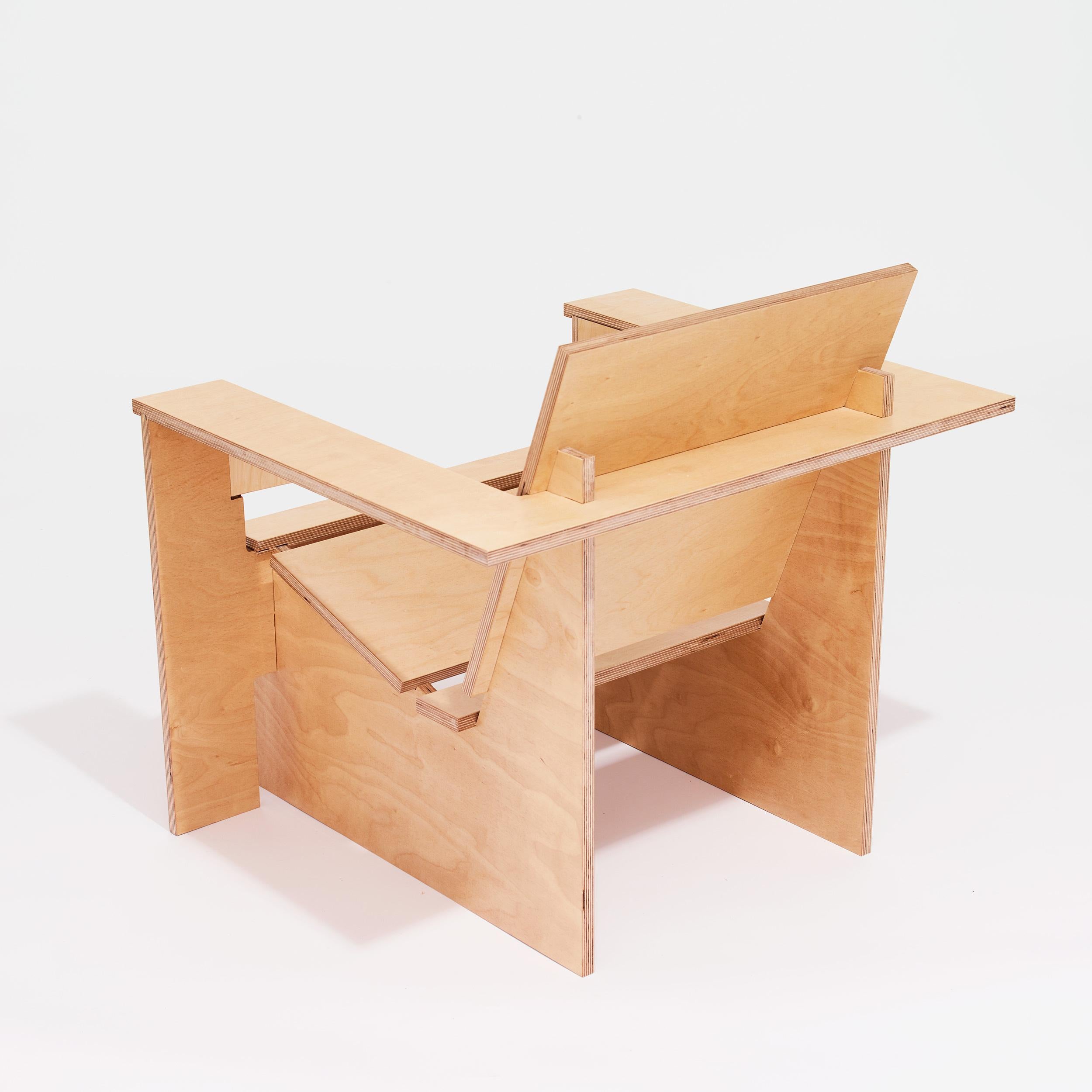 American Plywood, Zero-Waste, Body-Fit, Durable, Upstate New York-Made Lounge Chair