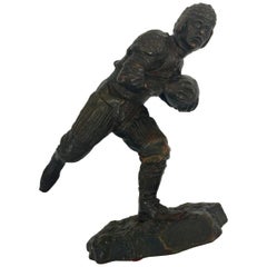 P.Mori Football Player in Petit Bronze Art Deco, circa 1930