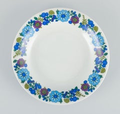 Pmr, Bavaria, Jaeger & Co, Germany. a Set of Six Deep Plates in Porcelain
