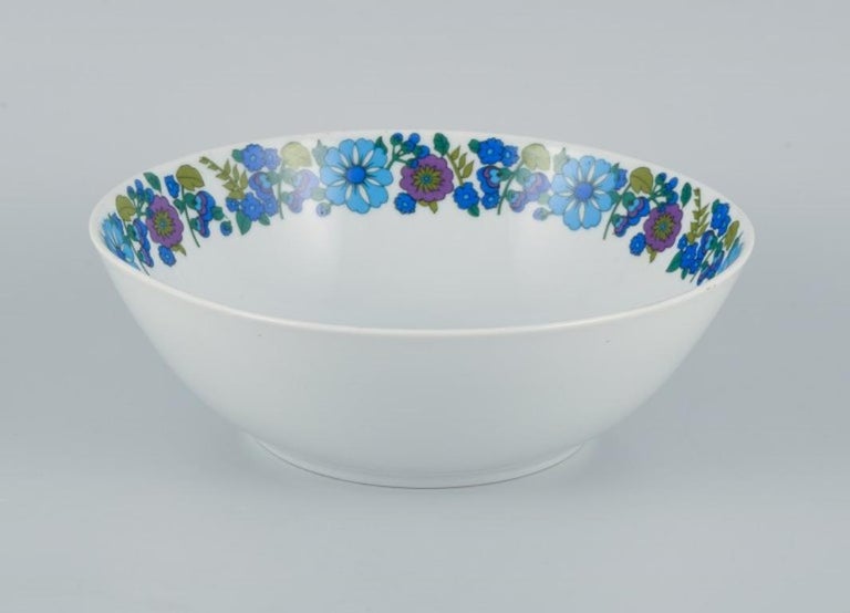 Pmr, Bavaria, Jaeger and Co, Germany, Plate and Bowl in Retro Porcelain