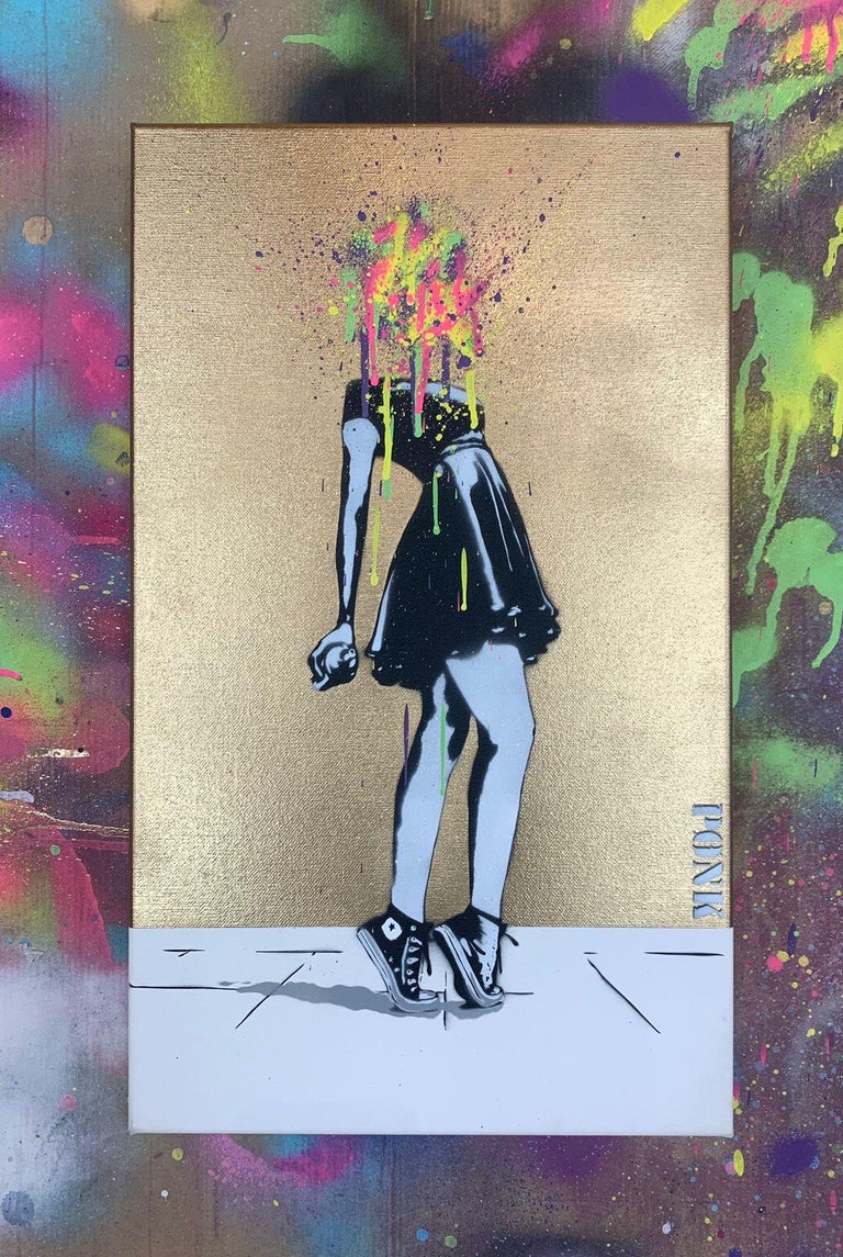 To Erase Canvas by PONK (Street Art), 2022 - Mixed Media Art by PØNK