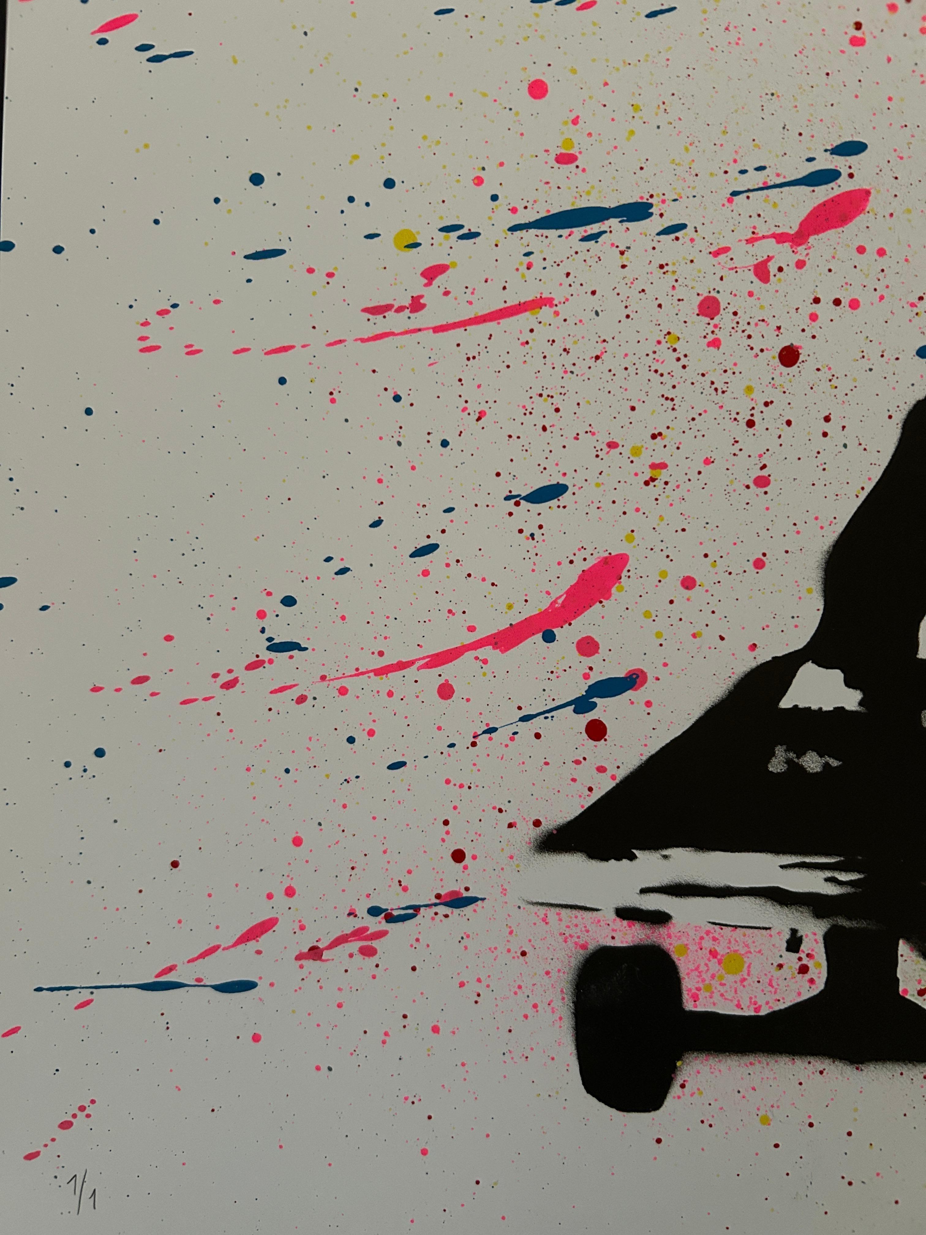 Daydream Flip Serigrafia rifinita a mano (Street Art), 2021 in vendita 9