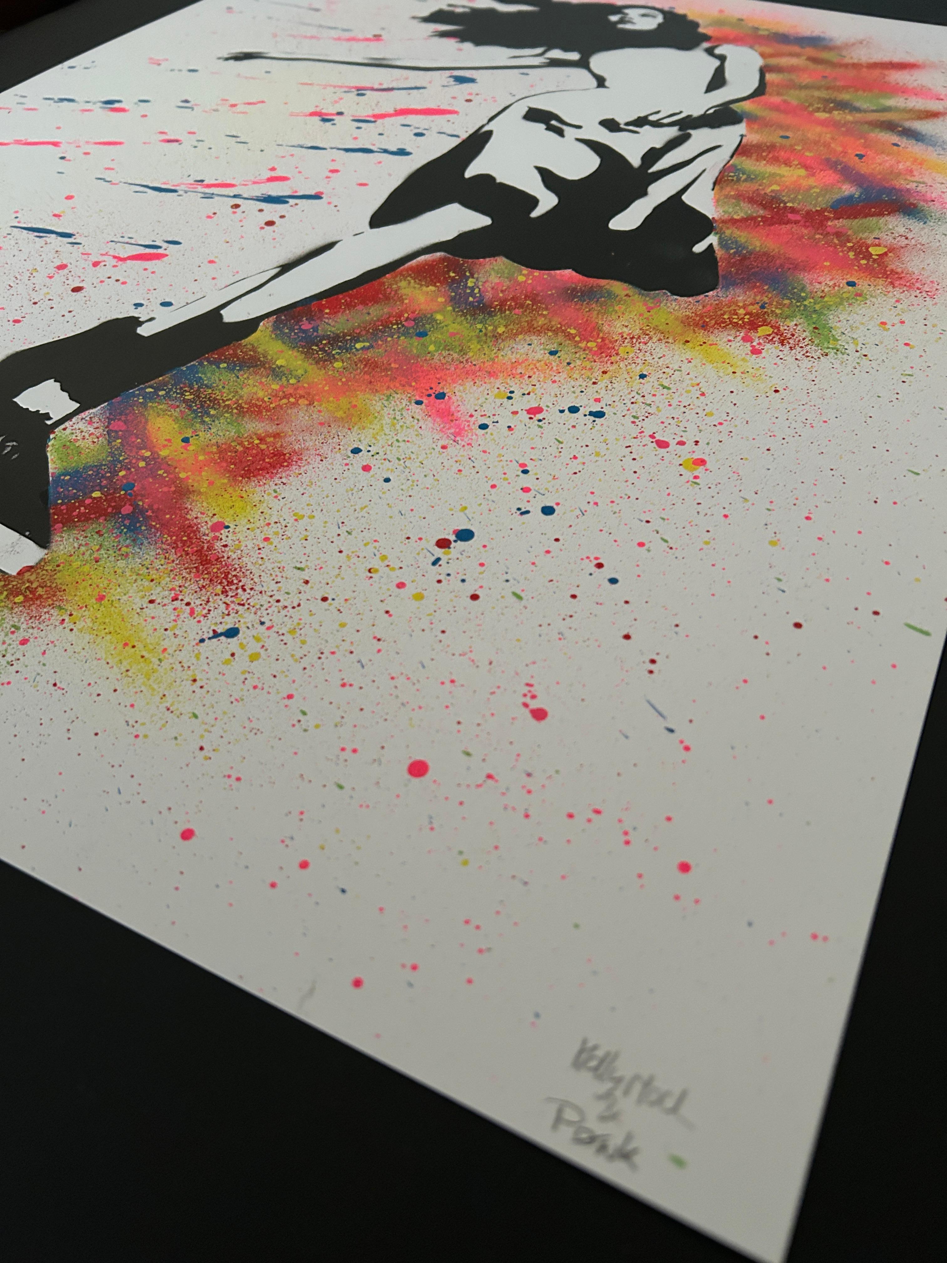 Daydream Flip Serigrafia rifinita a mano (Street Art), 2021 in vendita 1