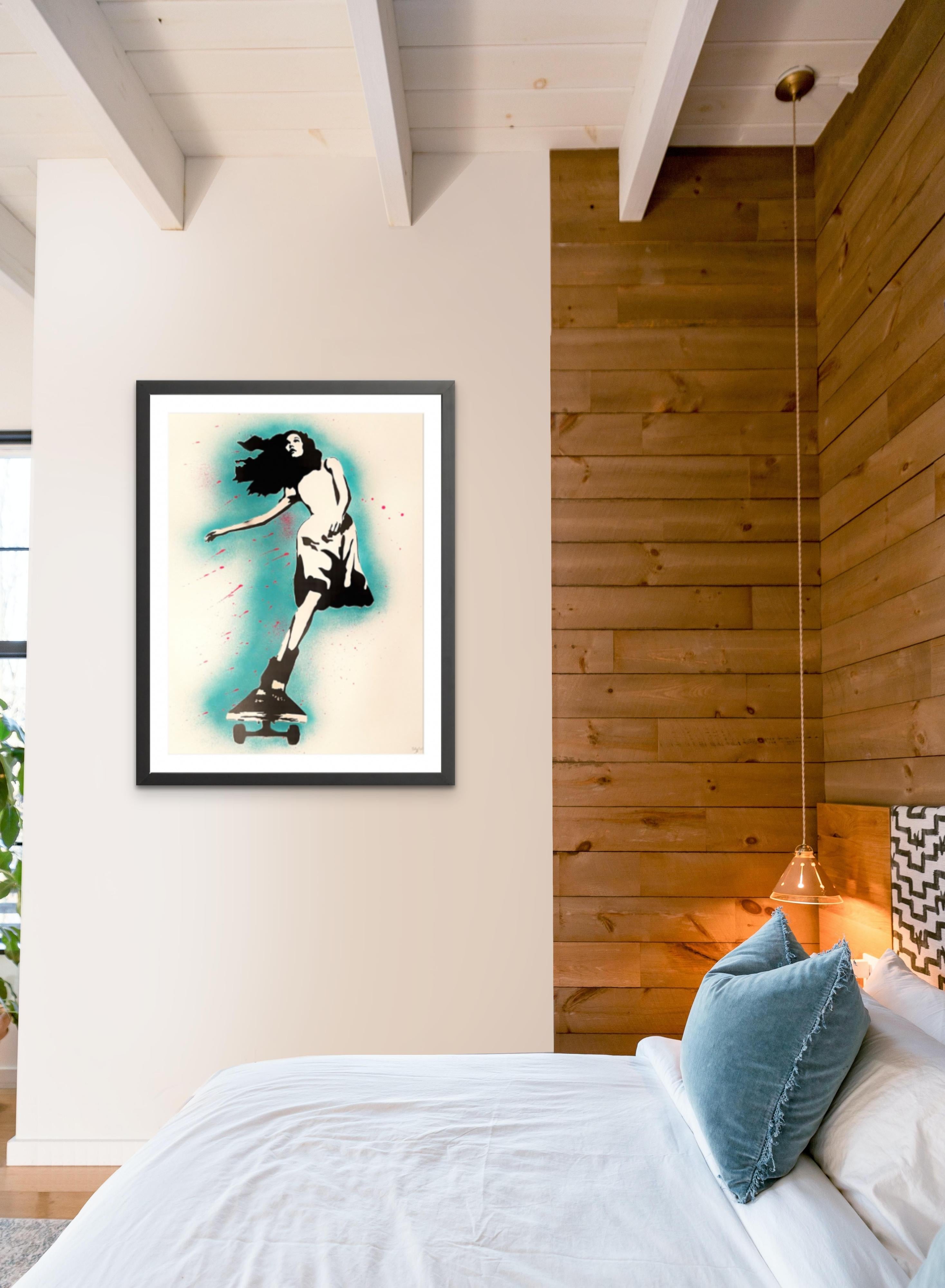 Daydream Flip Hand Finished Screenprint (Street Art), 2021 For Sale 1