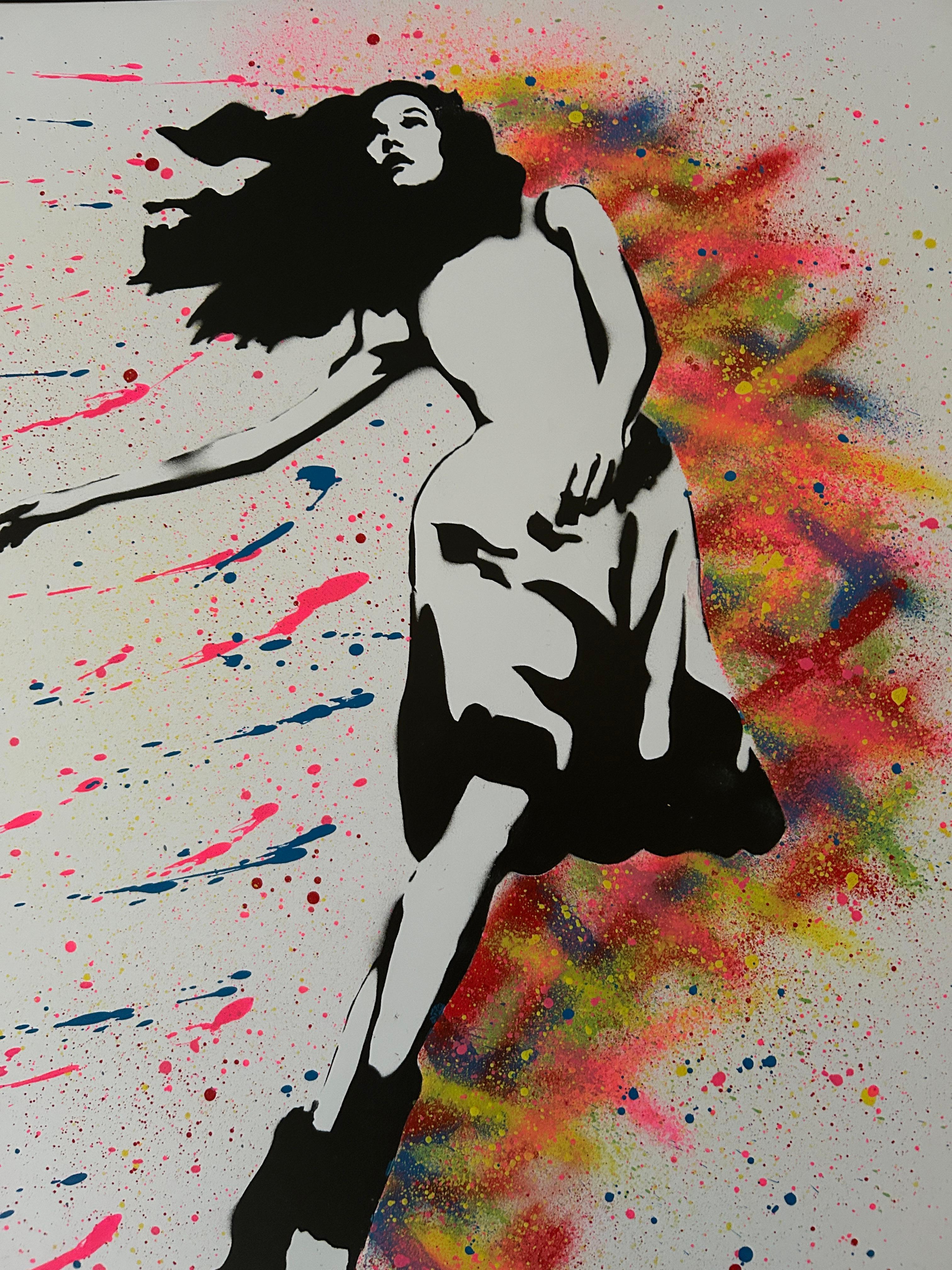 Daydream Flip Serigrafia rifinita a mano (Street Art), 2021 in vendita 2