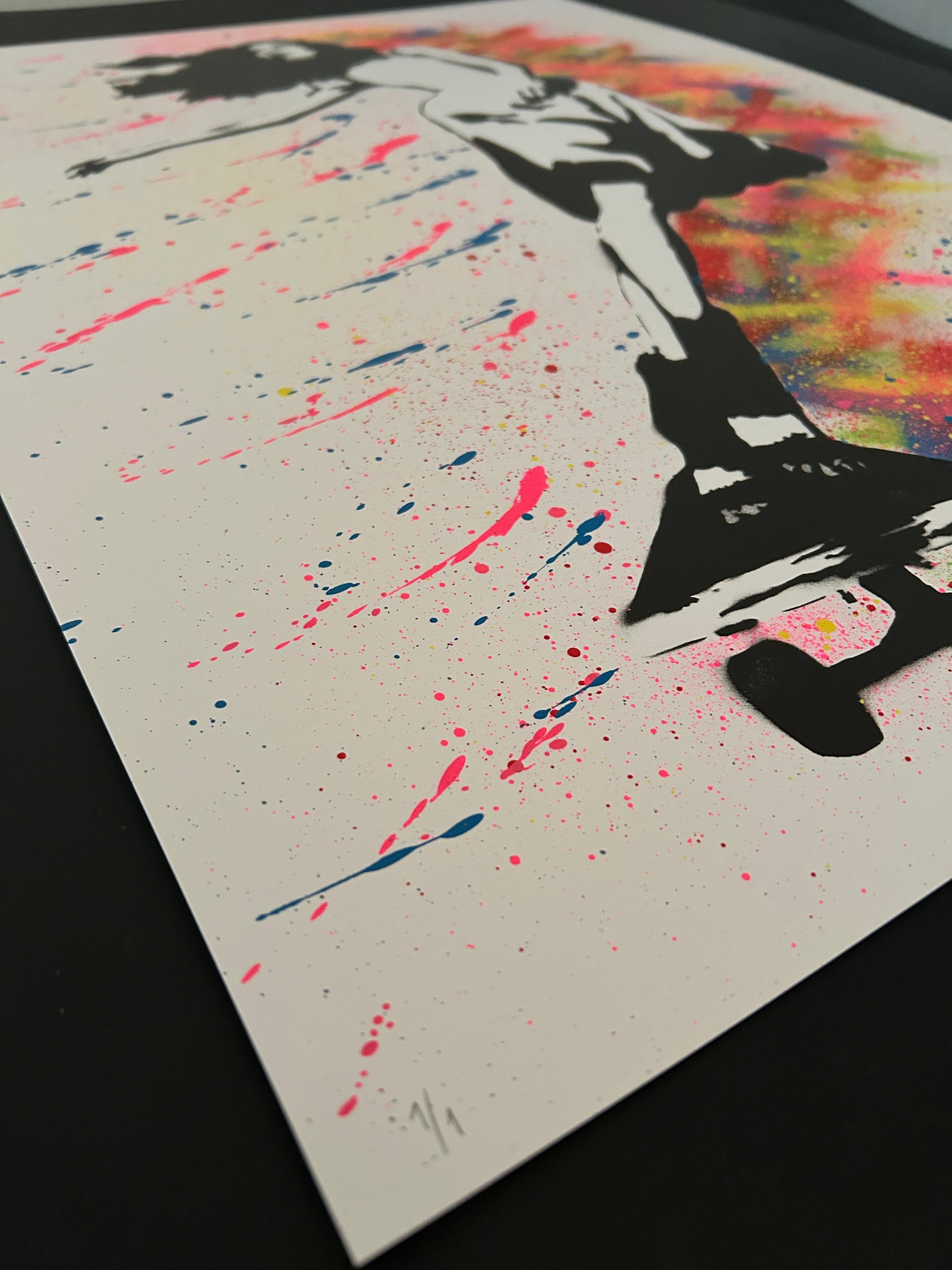 Daydream Flip Serigrafia rifinita a mano (Street Art), 2021 in vendita 7