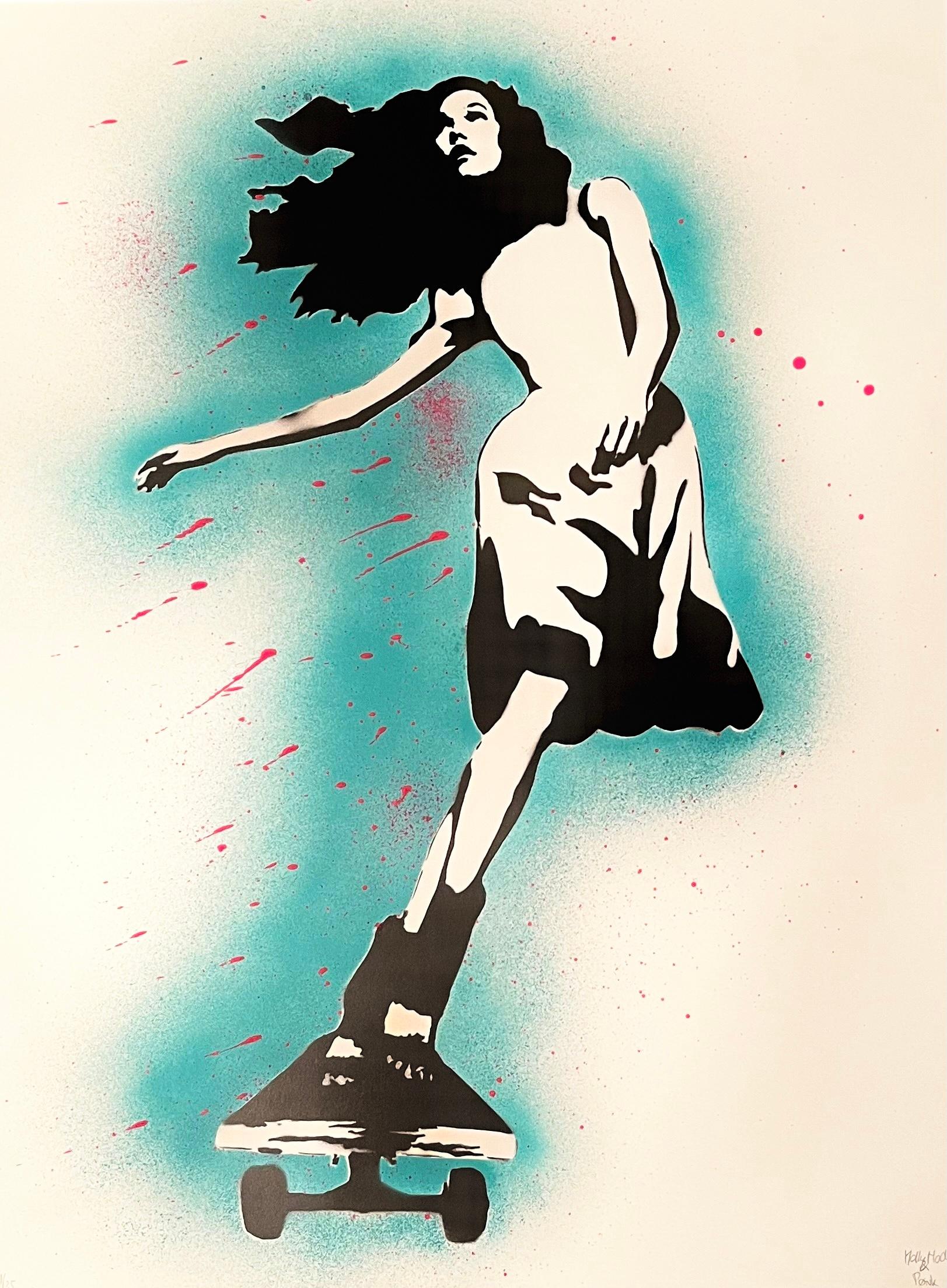 Daydream Flip Serigrafia rifinita a mano (Street Art), 2021