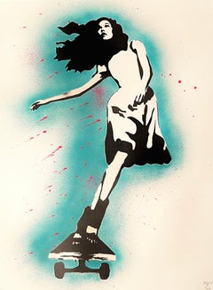 Daydream Flip Serigrafia rifinita a mano (Street Art), 2021