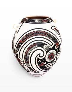 Polychrome Clay Vessel from Mata Ortiz, Chihuahua, Mexico