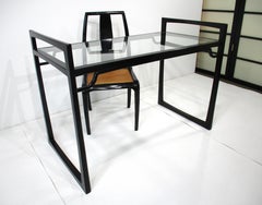 Po Wah Style Mid Century Oriental Handcrafted Desk w/ Chair Hong Kong