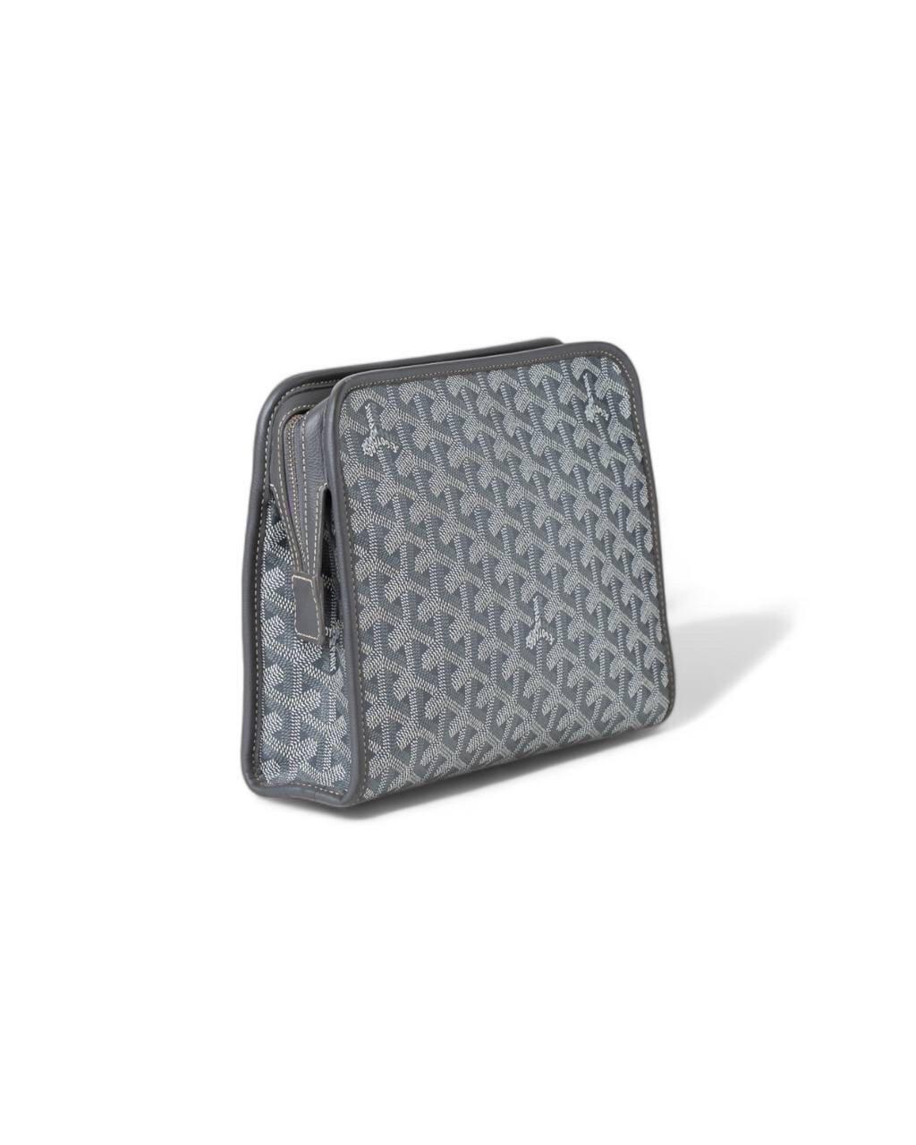  Pochette A Mano Goyard Jouvence MM Toilette Grigia Pour hommes 