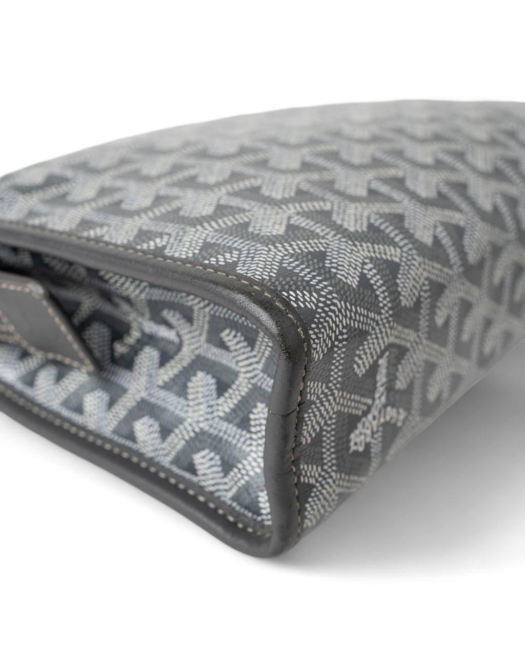 Pochette A Mano Goyard Jouvence MM Toilette Grigia 4