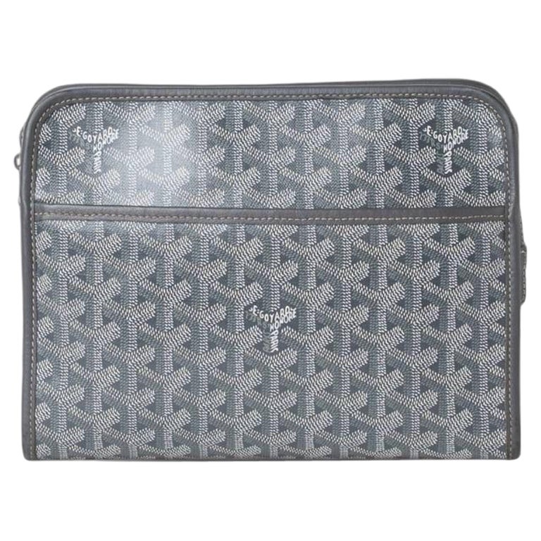 Pochette A Mano Goyard Jouvence MM Toilette Grigia