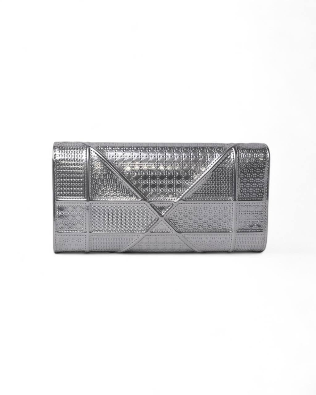 Pochette A Tracolla Dior Diorama Pelle Verniciata Silver For Sale 4