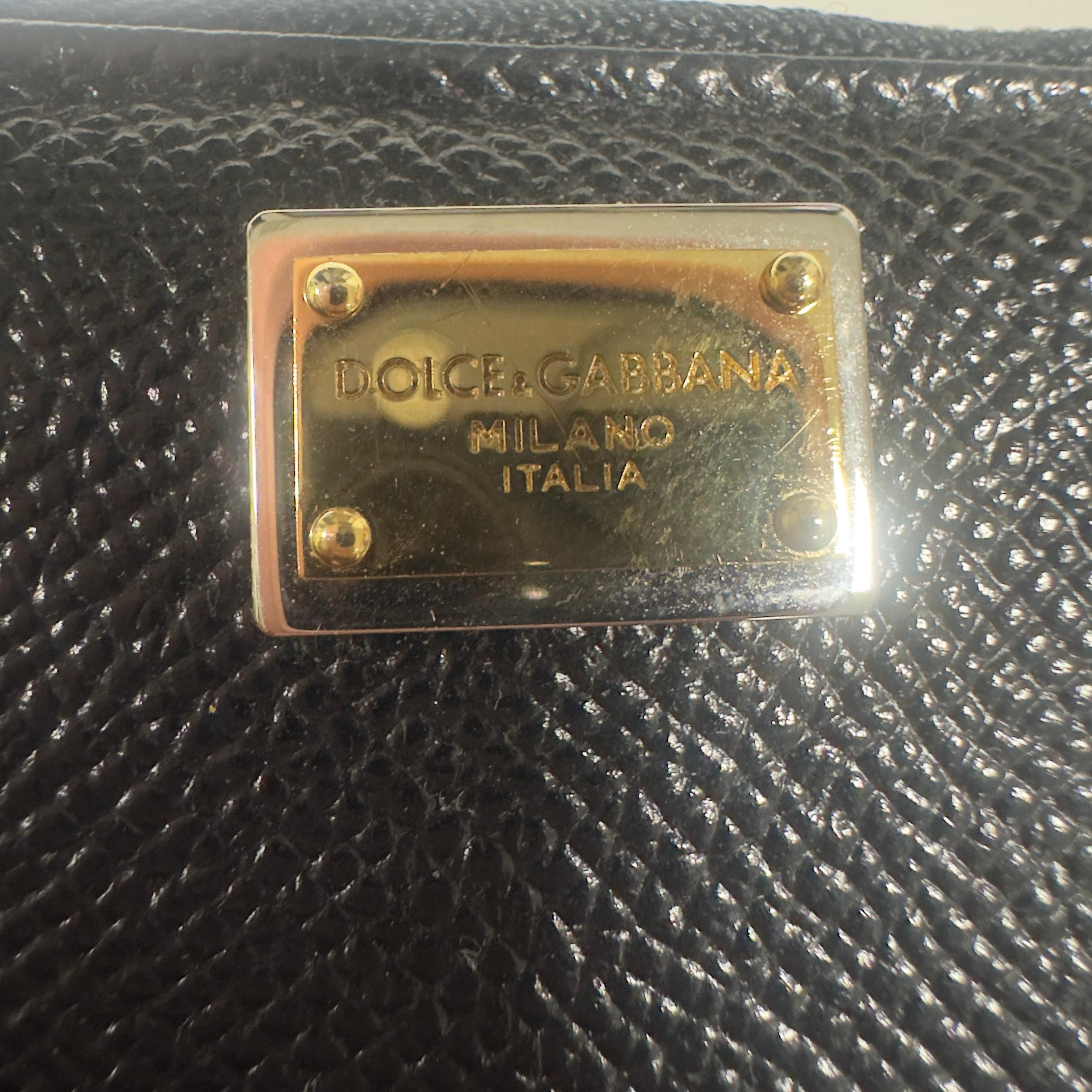 Dolce&Gabbana Clutch Tasche neu mit Box (Black) im Angebot