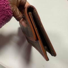 Pochette Louis Vuitton Monogram Vintage in Tela Coated & Cuoio Naturale