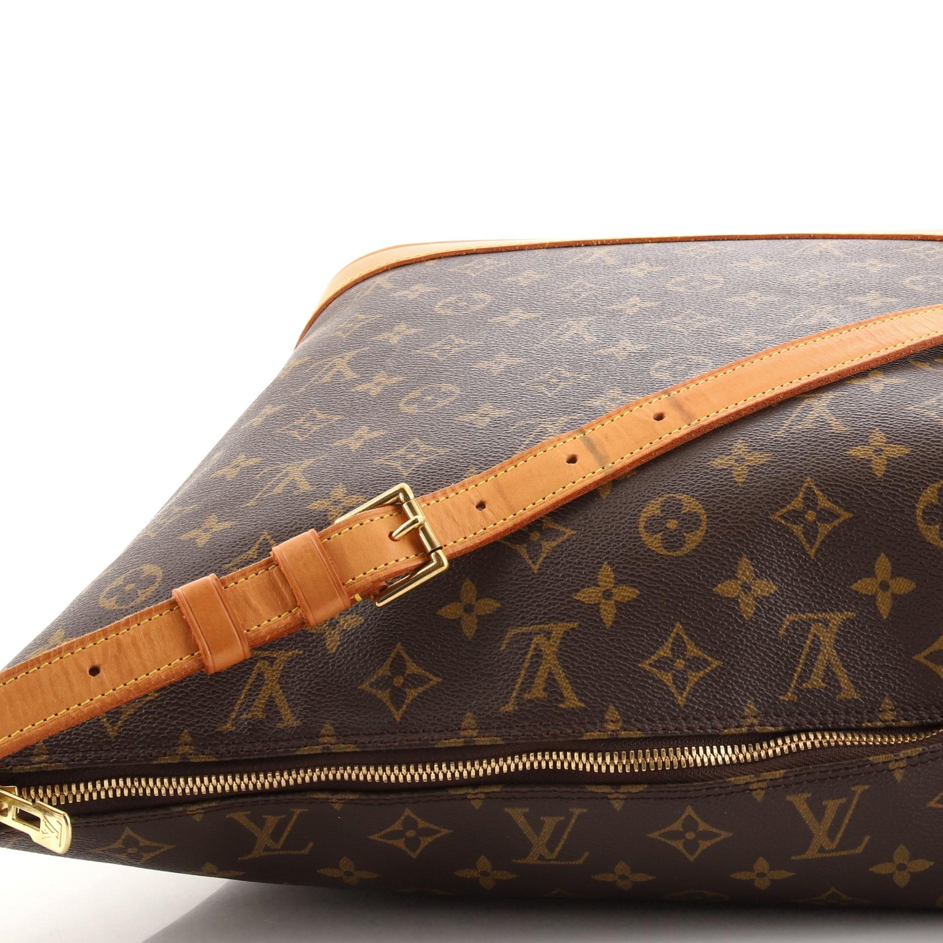 Pochette Sharon Stone Amfar Drei-Tasche mit Monogramm aus Segeltuch 2