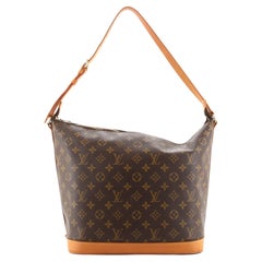 Pochette Sharon Stone Amfar Drei-Tasche mit Monogramm aus Segeltuch