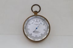 Pocket barometer by C Baker in original case
