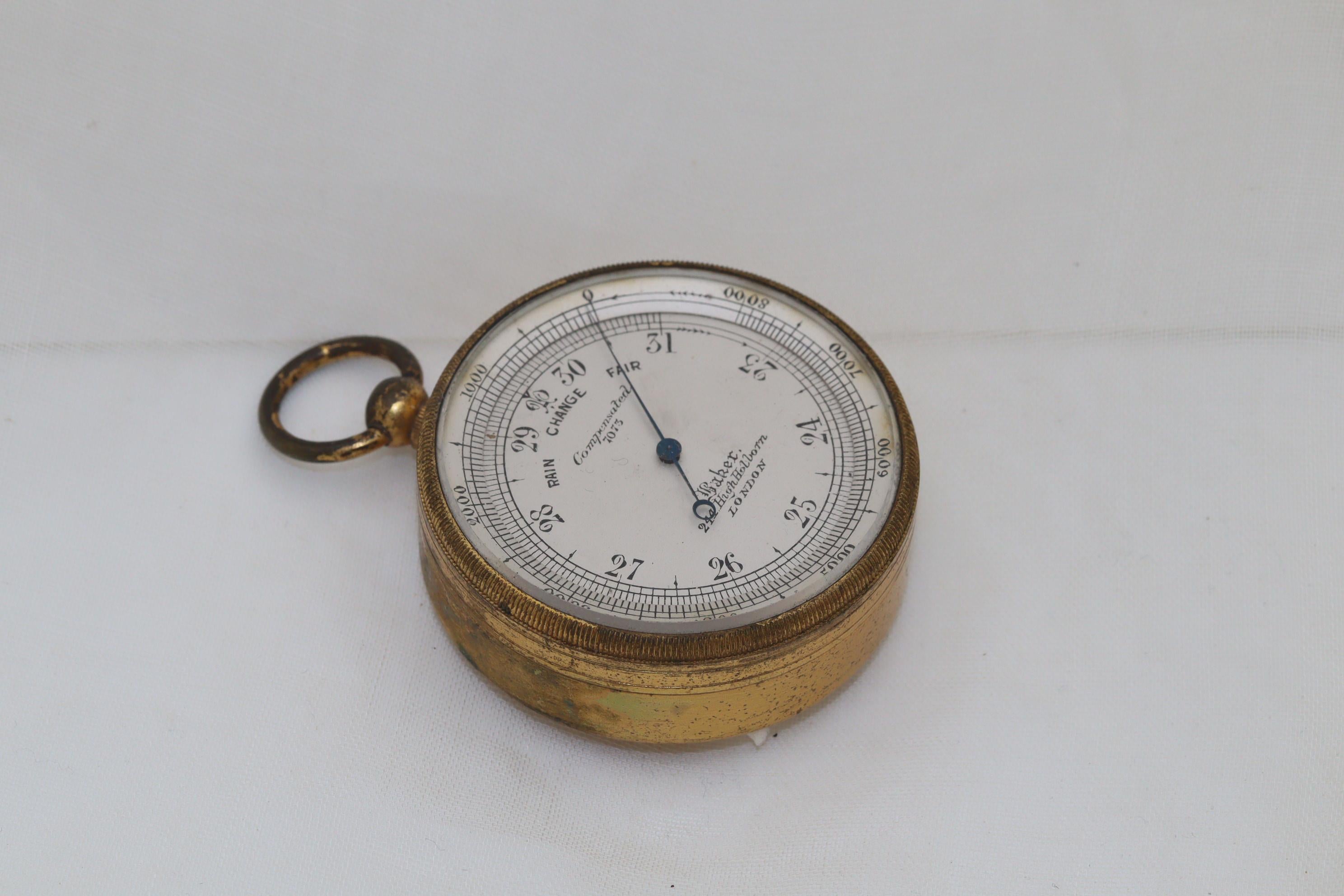 antique pocket barometer