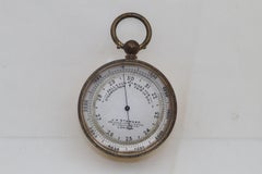 Pocket barometer by J H Steward in original case
