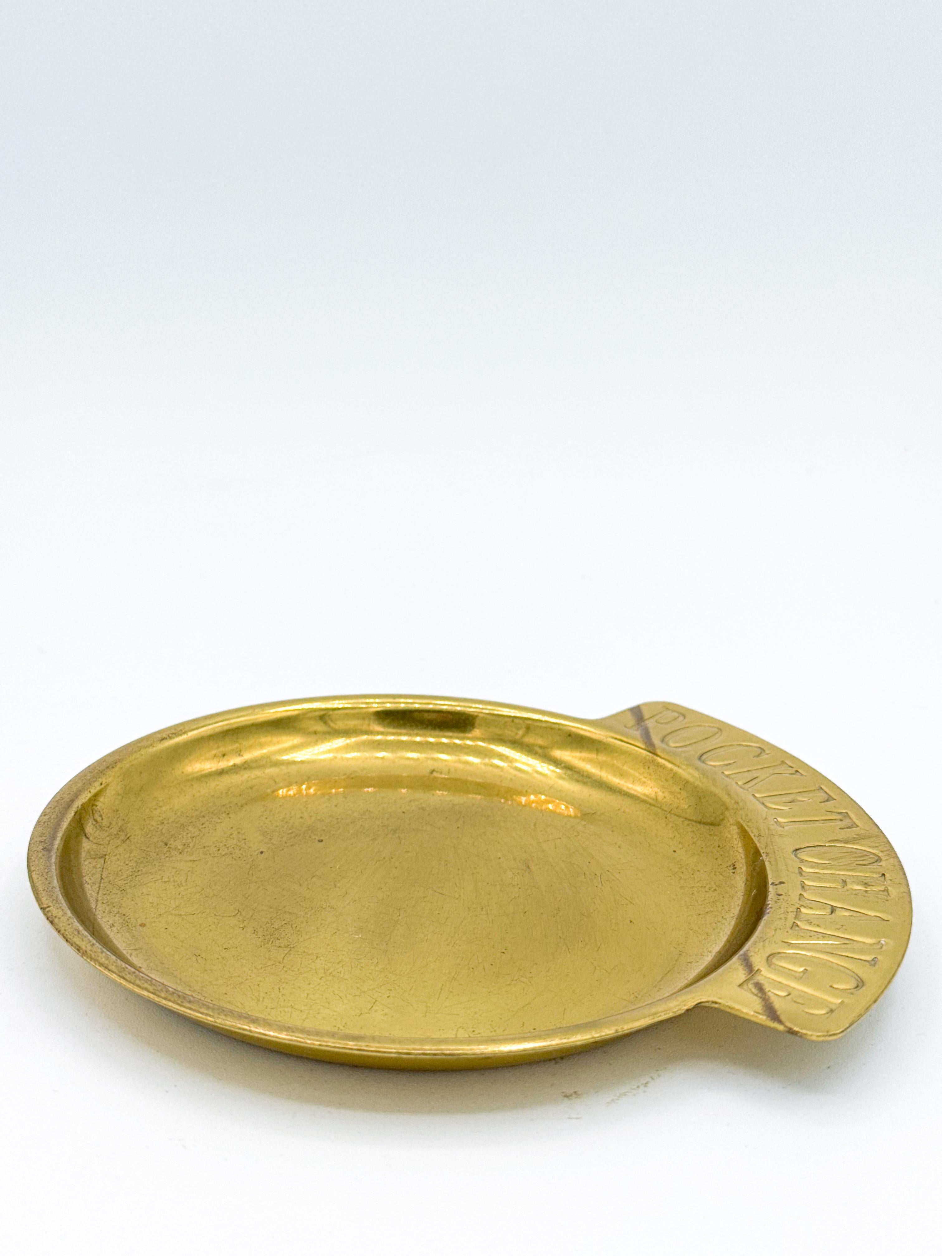 Pocket Change Plato de latón Catchall Vide Poche Latón en venta