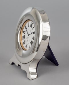 Pocket Clock in Sterling Silver Stand, 1904