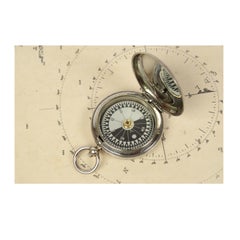 1916 Old Pocket Brass Compass for a Royal Air Force Officer Signed Short & Mason