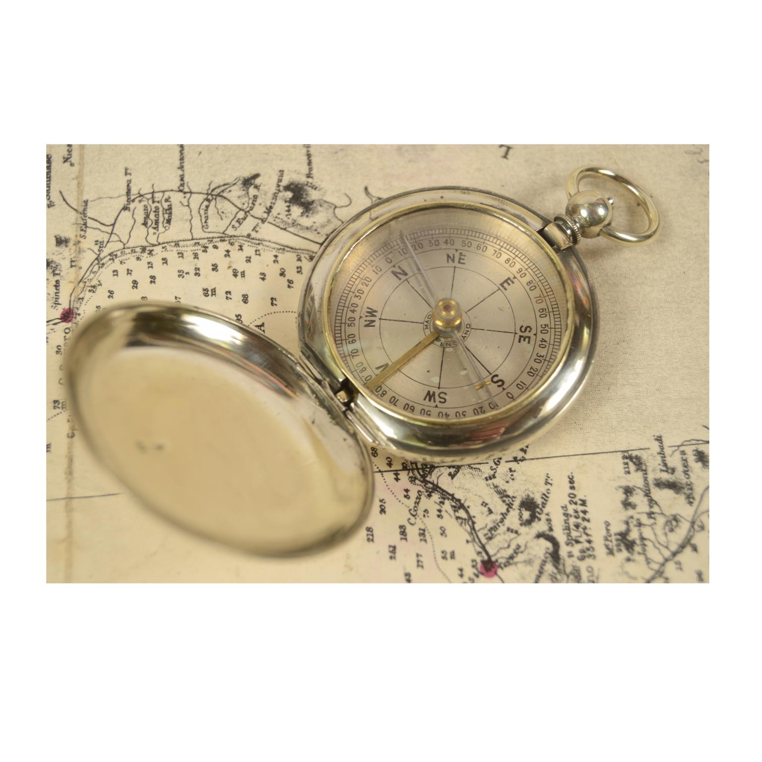 British Pocket Compass for an Officer English Manufacture, Early 1900s