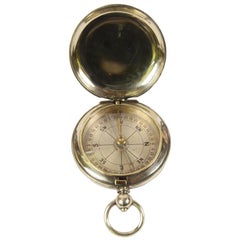 Antique Pocket Compass for an Officer English Manufacture, Early 1900s