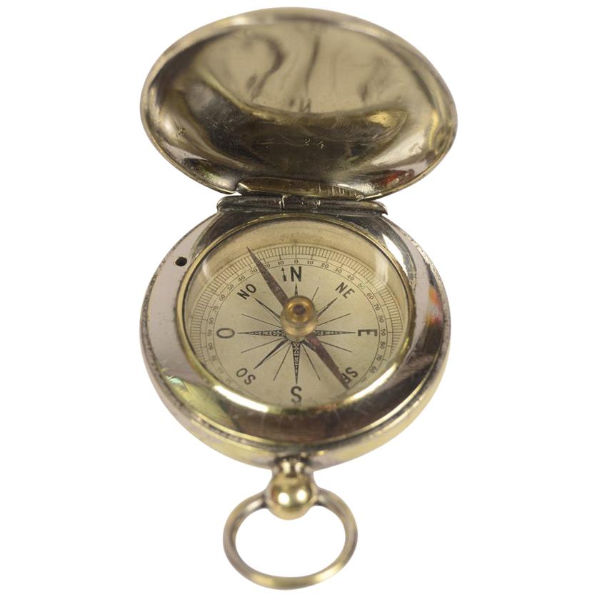 Pocket Compass Made in France in the 1920s