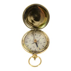 Pocket Compass Signed by Pathfinder Japan Made of Brass