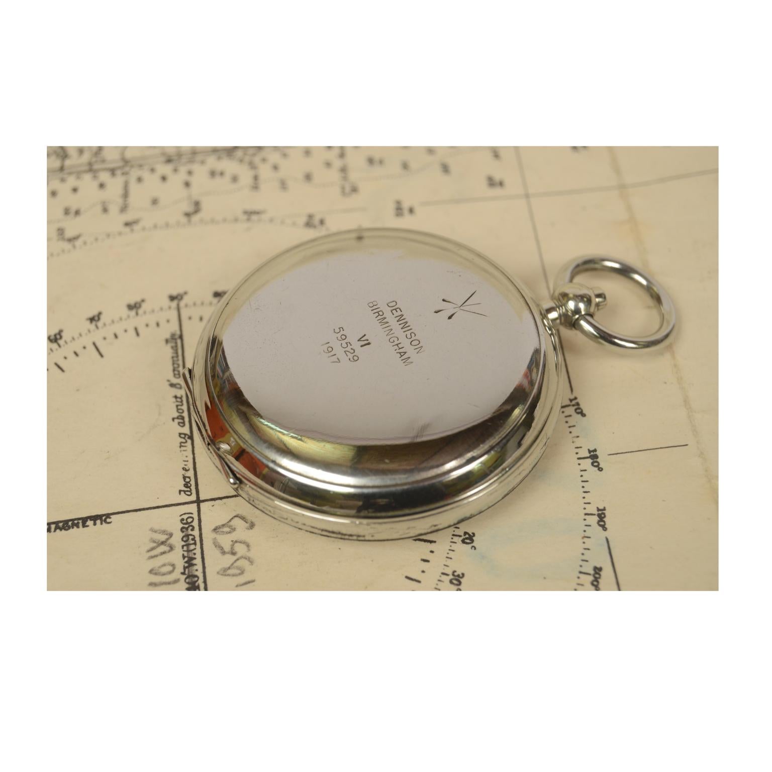 Brass Pocket Compass Used by British Aviation Officers, 1917