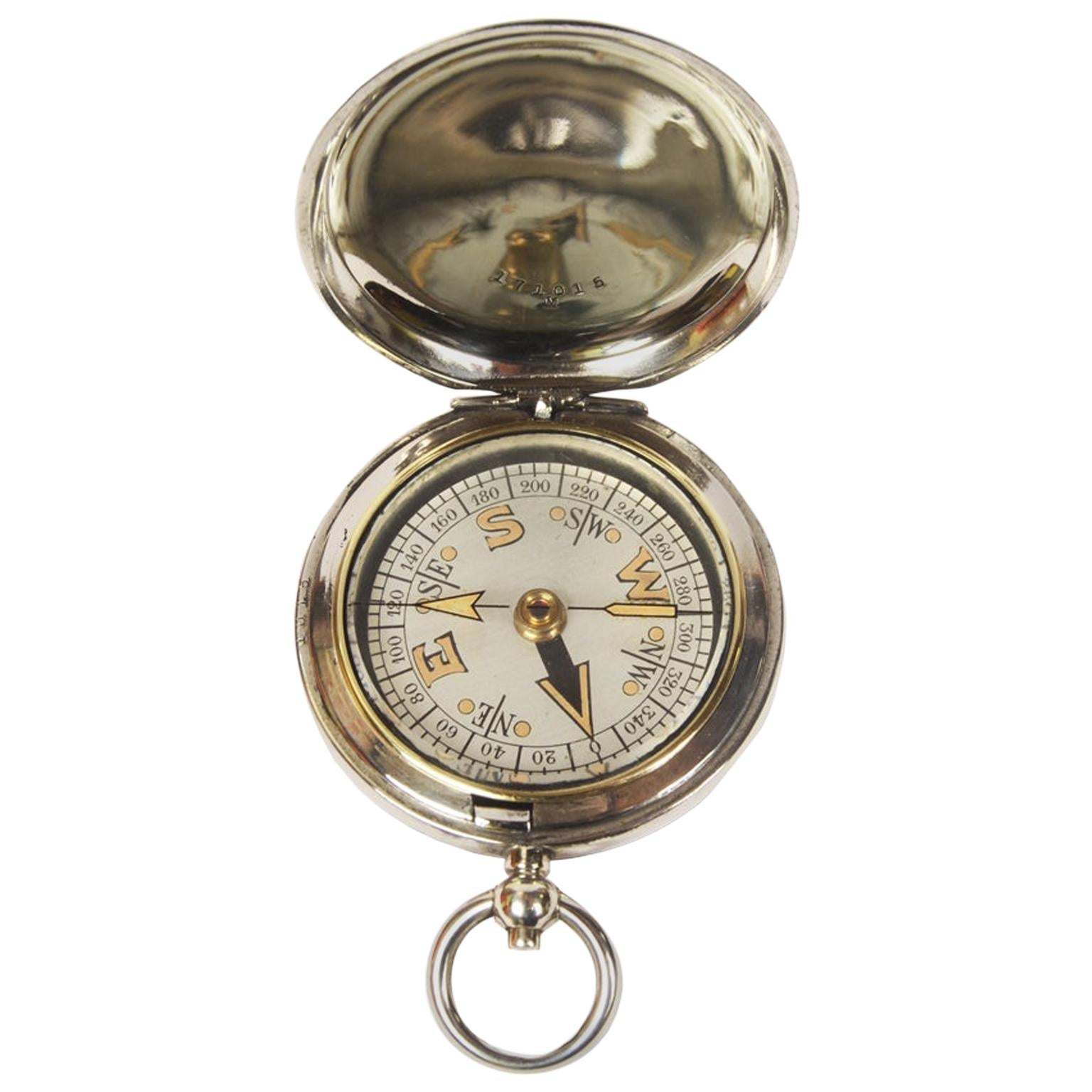 Pocket Compass Used by British Aviation Officers, 1917