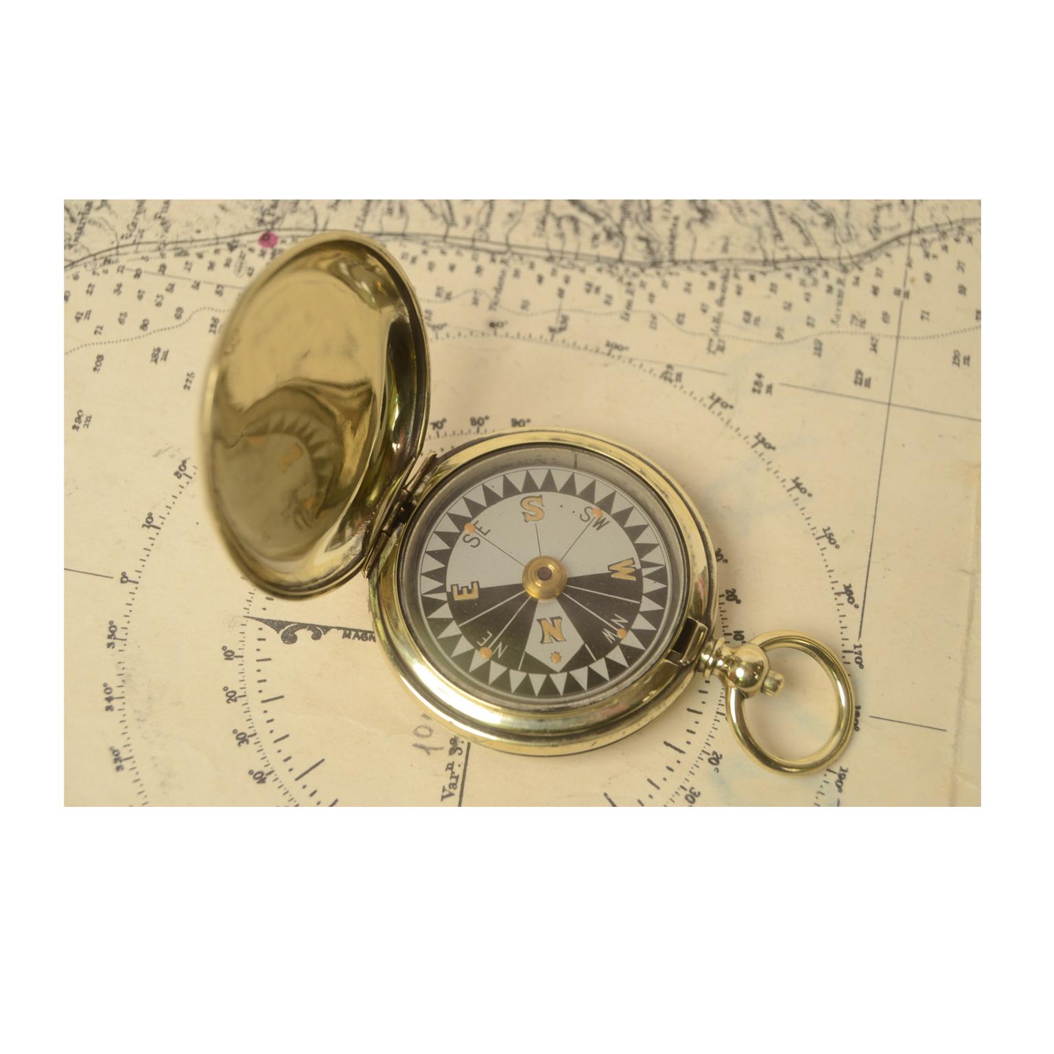 Pocket Compass Used by RAF Officers in the WWI In Good Condition In Milan, IT