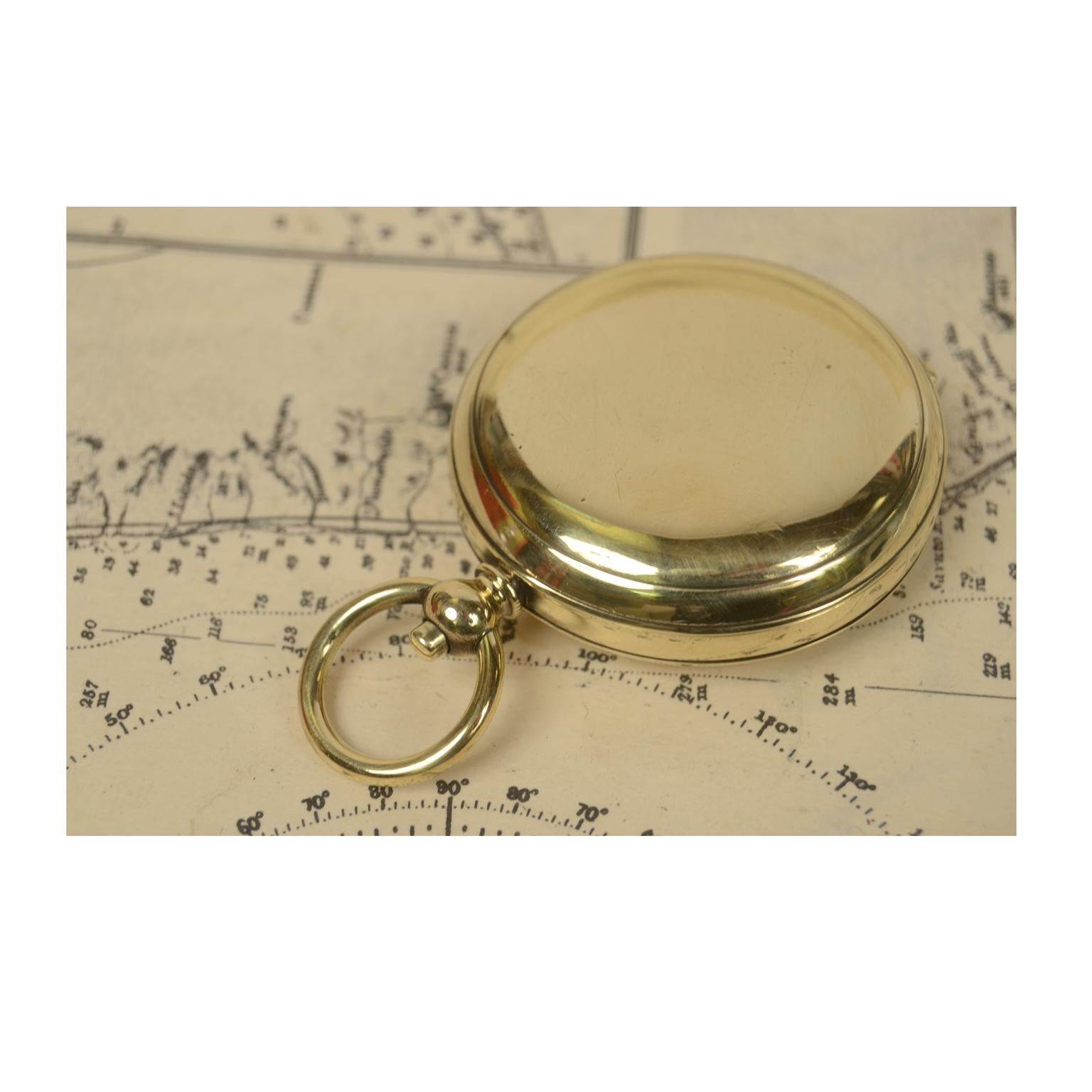 Brass Pocket Compass Used by RAF Officers in the WWI