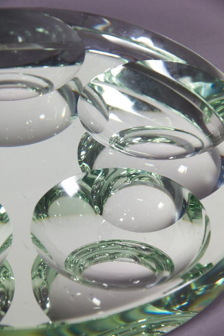 Taschenleerer oder Tafelaufsatz von Max Ingrand für Fontana Arte (Glas) im Angebot
