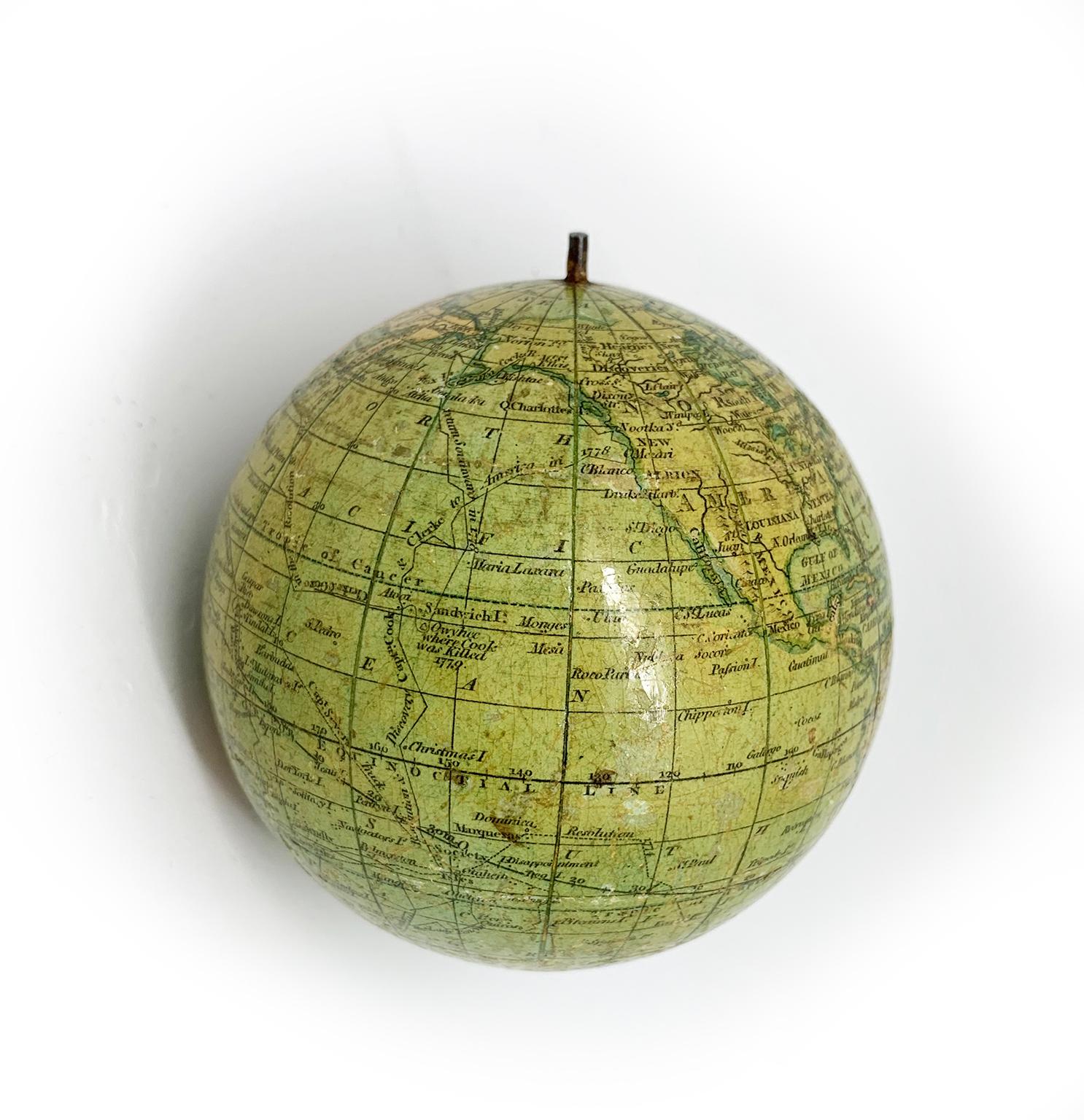 Pocket Globe John and William Cary, London 1791 3