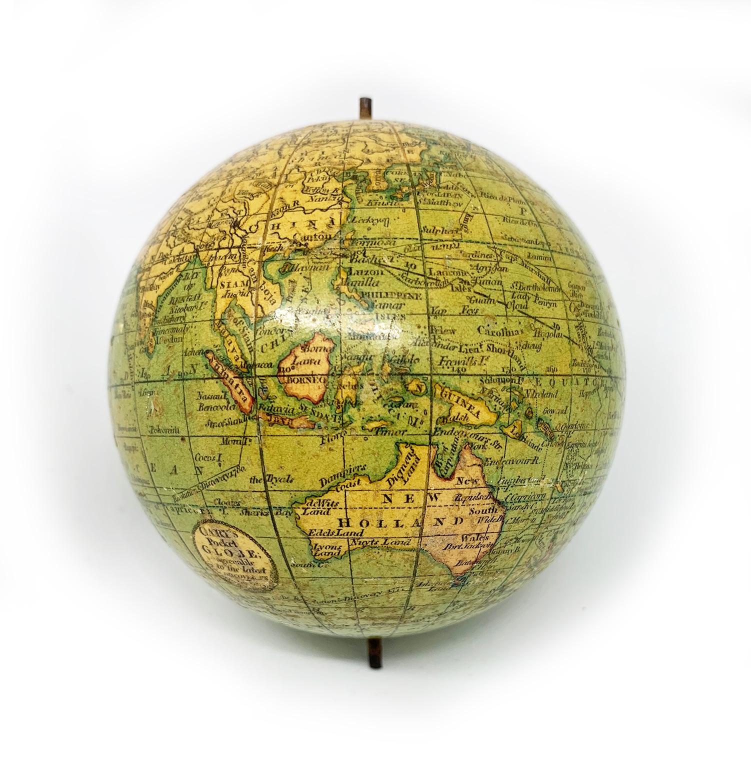 Pocket Globe John and William Cary, London 1791 5