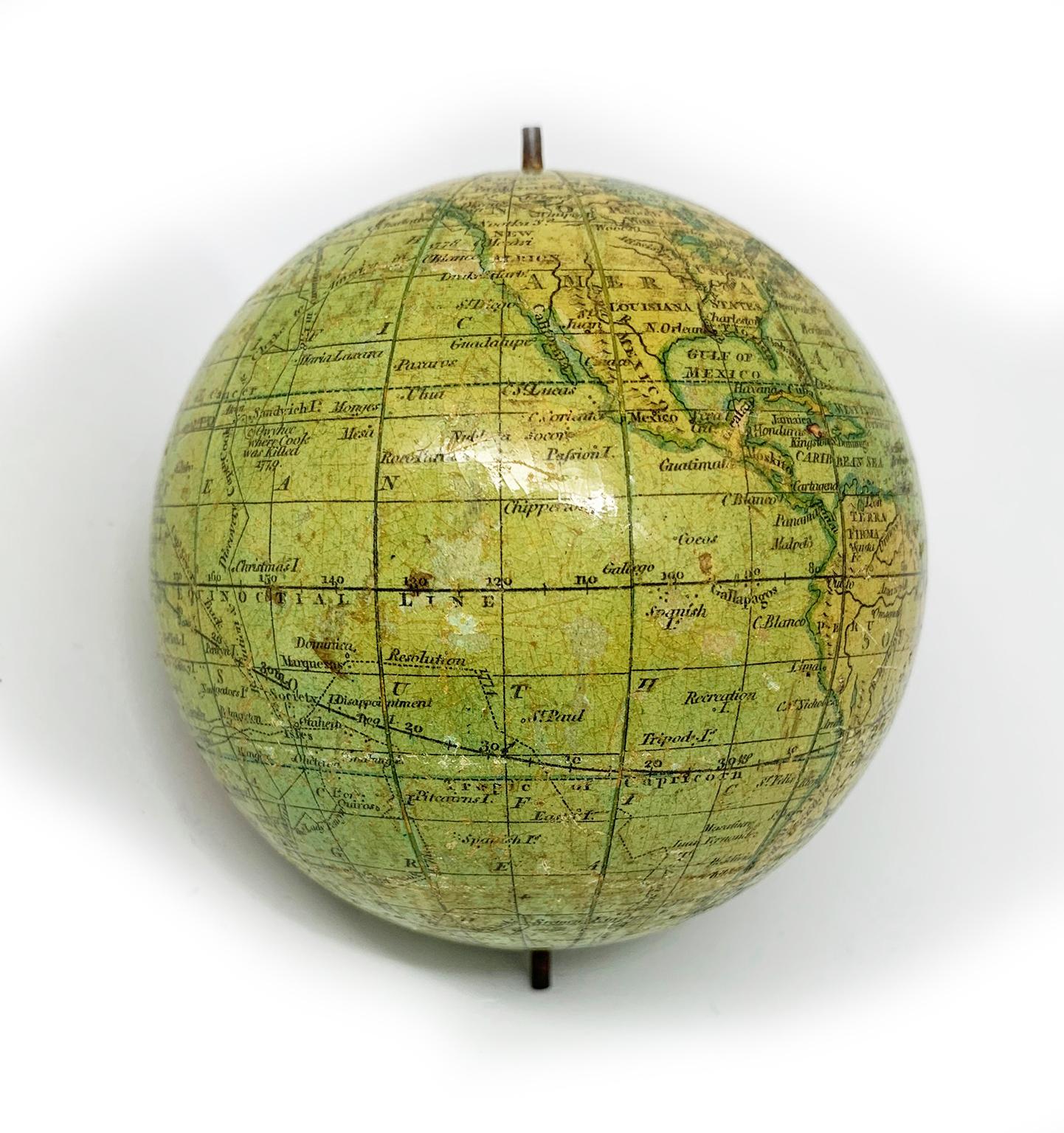 Pocket Globe John and William Cary, London 1791 6