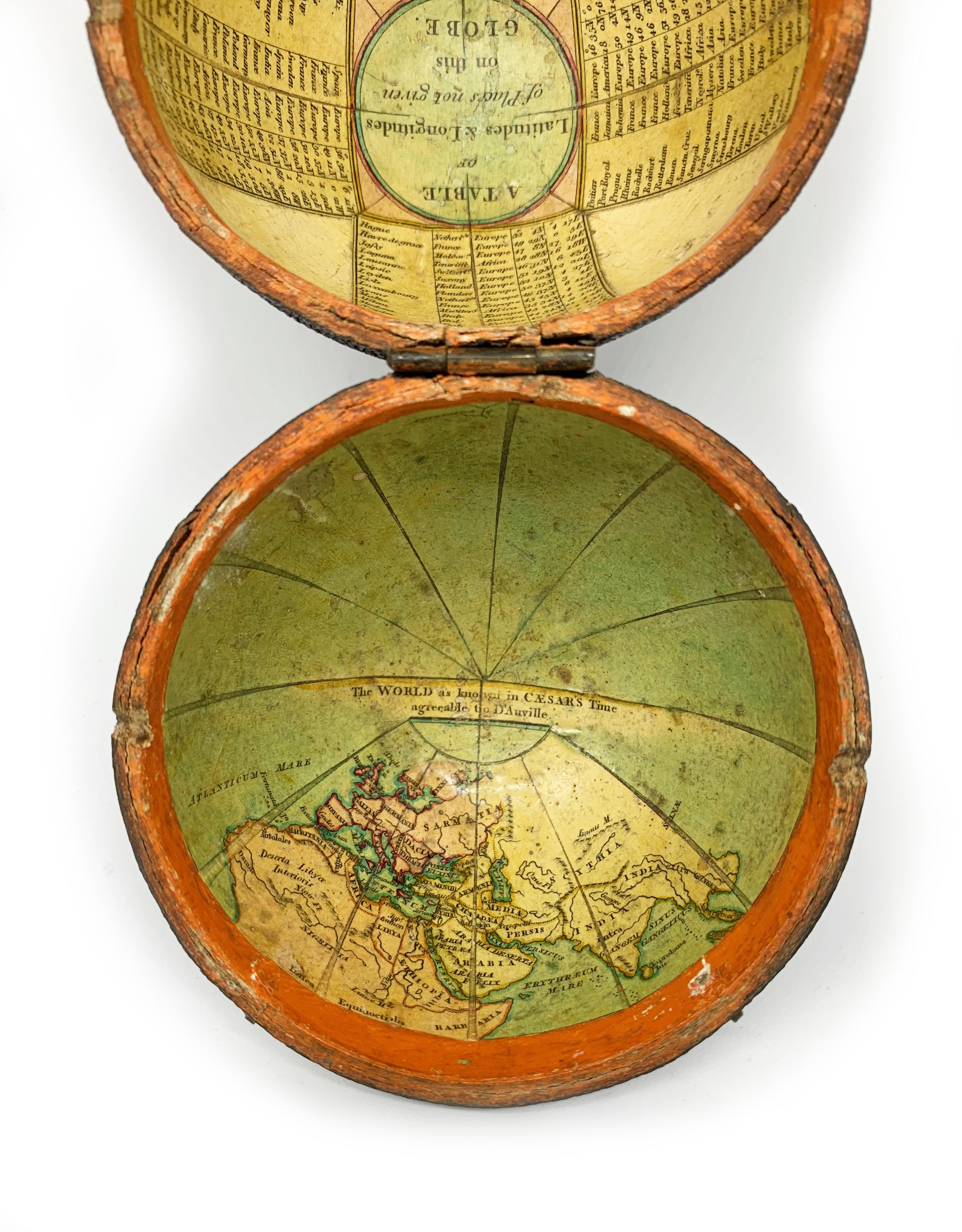 George III Pocket Globe John and William Cary, London 1791