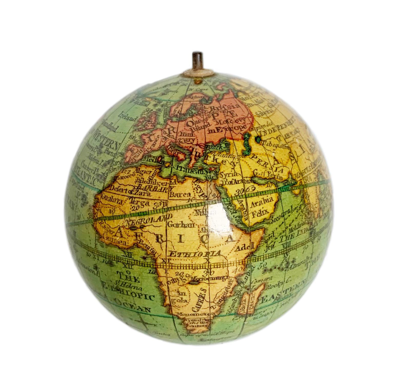 Pocket Globe, Lane, Londres 1815 en Bueno estado para la venta en Milano, IT