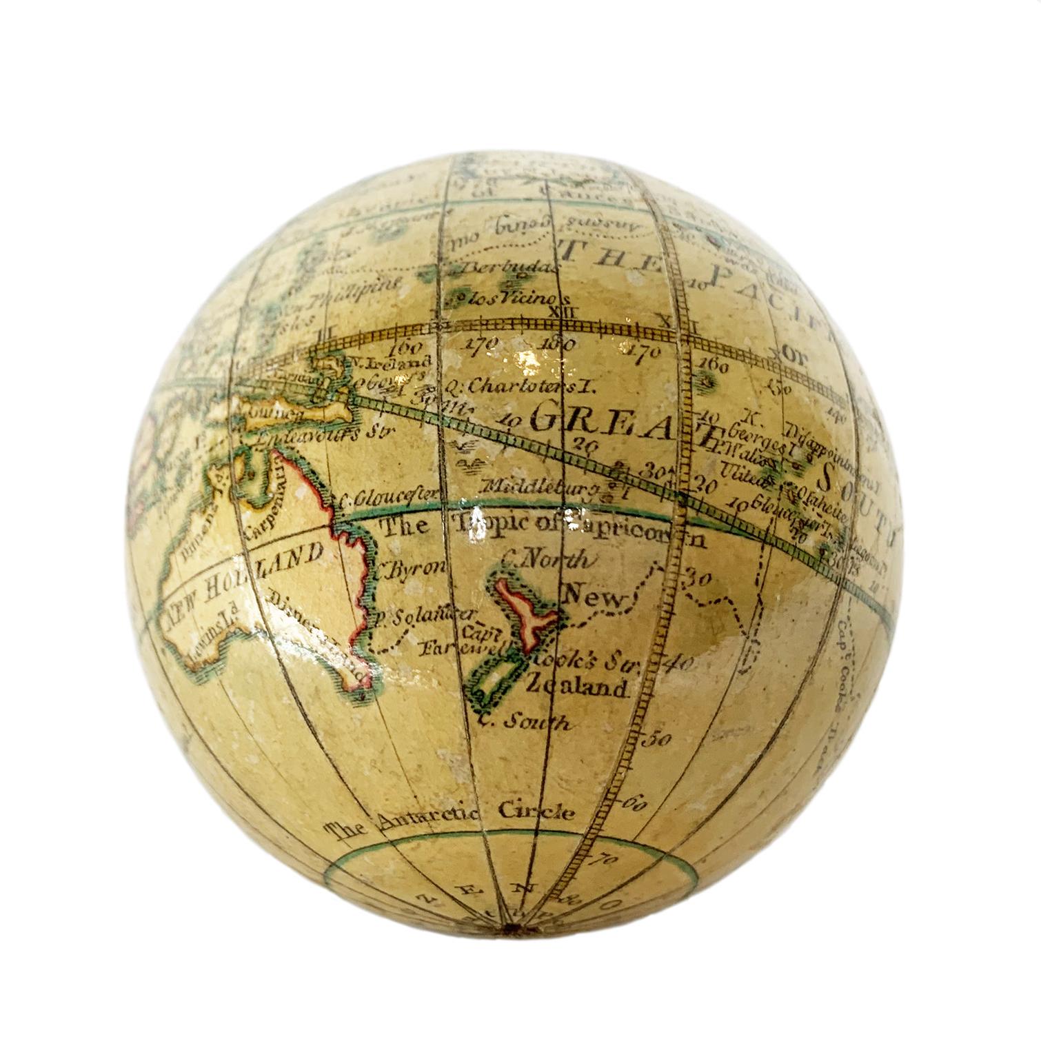 Pocket Globe, Nicholas Lane, London, post 1779 For Sale 2